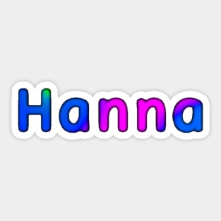 Hanna Sticker